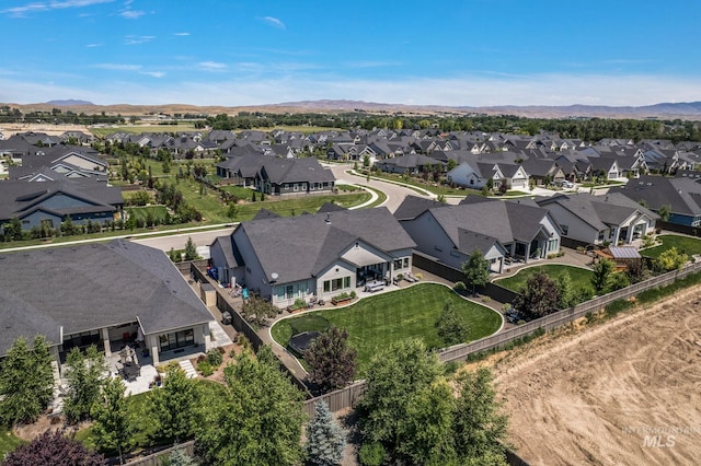 5209 W Strant Steet, Eagle, ID 83616 - aerial view of residential area featuring a mountain backdrop