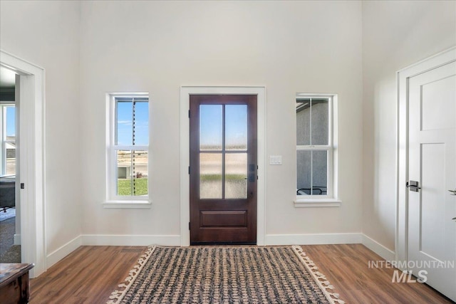 3160 Crescent Moon Rd, Twin Falls, ID 83301 - entrance foyer with wood finished floors