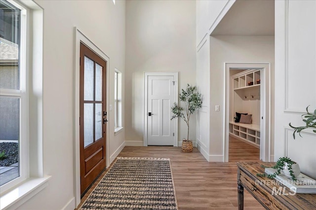 3160 Crescent Moon Rd, Twin Falls, ID 83301 - entryway with light wood-style flooring and a high ceiling