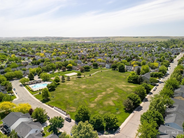 6524 S Derbyshire Ave, Boise, ID 83709 - aerial view of residential area with a pool
