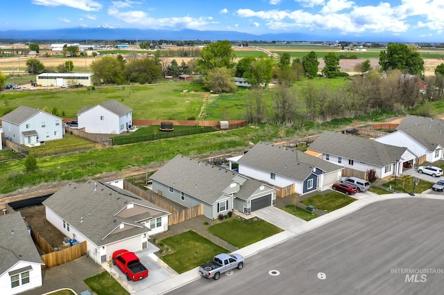 drone / aerial view featuring a residential view