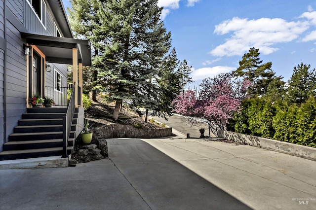 view of patio / terrace featuring a porch