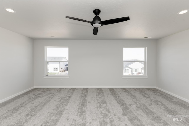 2735 N Silver Wolf Ave, Star, ID 83669 - empty room featuring recessed lighting, carpet flooring, baseboards, and ceiling fan