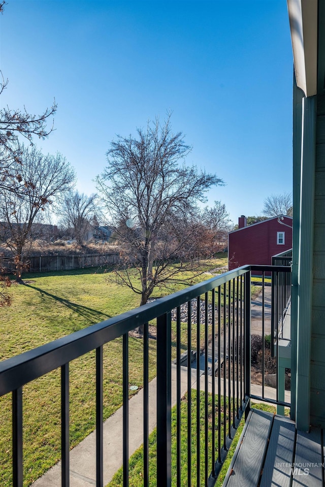 view of balcony