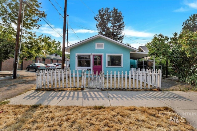 view of bungalow-style home