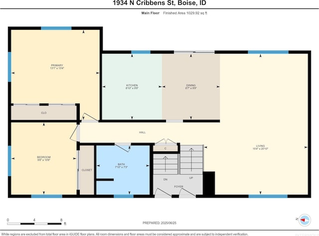 1934 N Cribbens St, Boise, ID 83713 - view of home floor plan