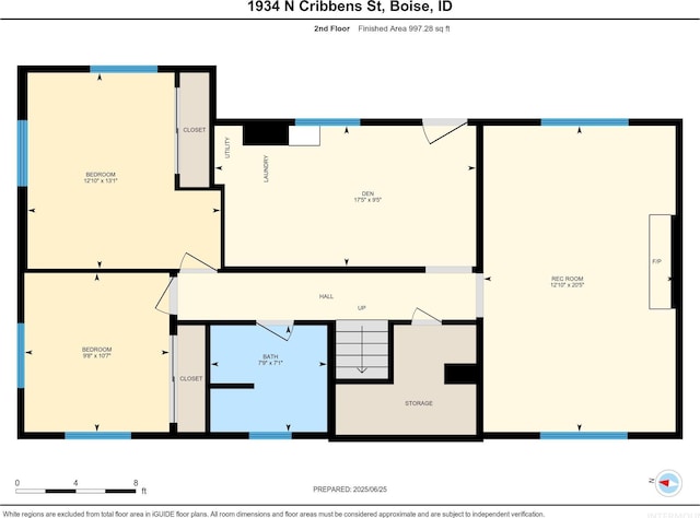 1934 N Cribbens St, Boise, ID 83713 - view of property floor plan