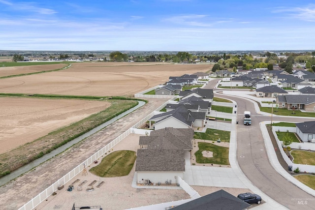 aerial view featuring a residential view