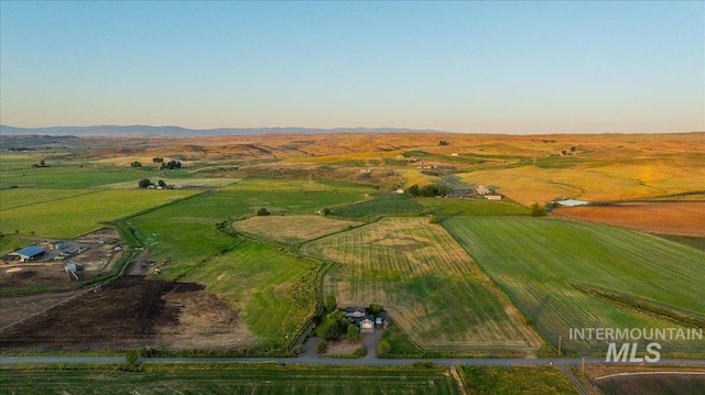 2020 Widner Rd, Midvale, ID 83645 - aerial view at dusk of a view of countryside and a mountain view