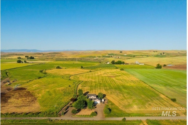 2020 Widner Rd, Midvale, ID 83645 - aerial view of property and surrounding area with rural landscape