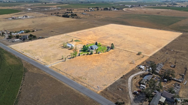 drone / aerial view featuring a rural view