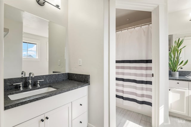 2679 S Tristram Way, Meridian, ID 83642 - bathroom featuring vanity and a shower with curtain