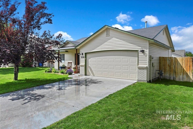 3318 E Princess Amy Ct, Nampa, ID 83687 - view of front facade featuring an attached garage and concrete driveway