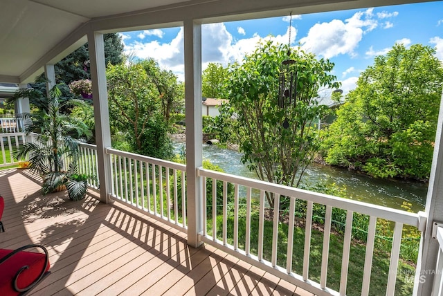 421 Curtis Rd Unit 120, Boise, ID 83705 - wooden terrace featuring a water view
