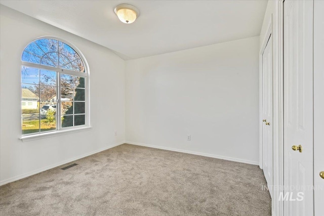 view of carpeted empty room