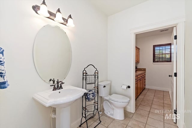 1512 E Rivers End Ct, Eagle, ID 83616 - bathroom with tile patterned floors and toilet