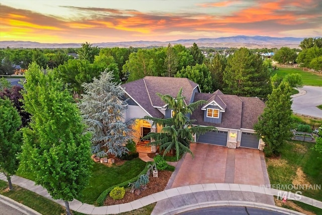 1512 E Rivers End Ct, Eagle, ID 83616 - view of subject property featuring a mountain backdrop