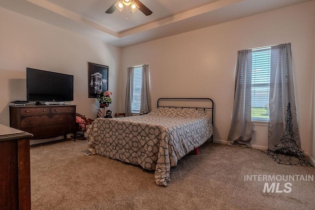 150 Cayuse Creek Dr, Kimberly, ID 83341 - carpeted bedroom with a ceiling fan