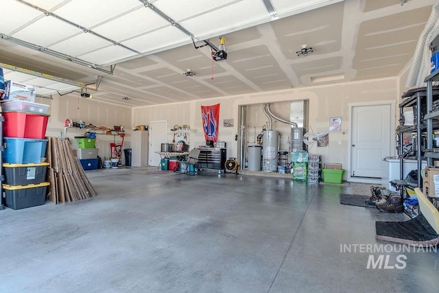 150 Cayuse Creek Dr, Kimberly, ID 83341 - garage featuring water heater and a garage door opener