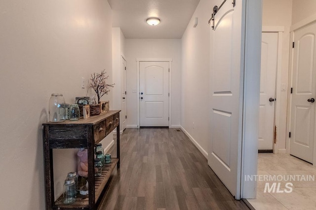 150 Cayuse Creek Dr, Kimberly, ID 83341 - corridor with baseboards and wood finished floors