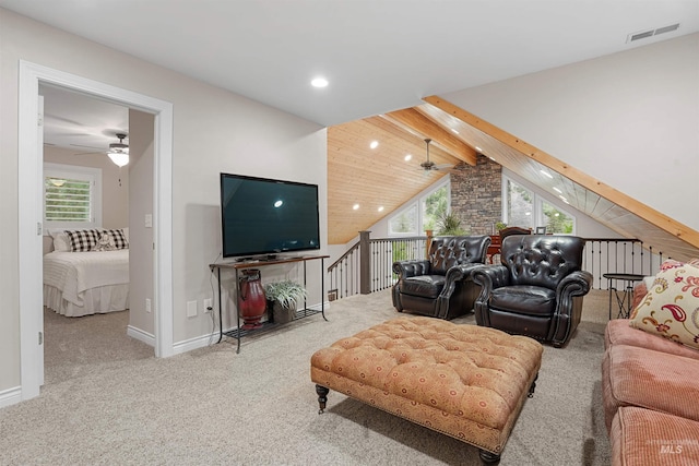 9 Autumn Blaze Ln, Salmon, ID 83467 - carpeted living area featuring a ceiling fan, plenty of natural light, recessed lighting, and baseboards