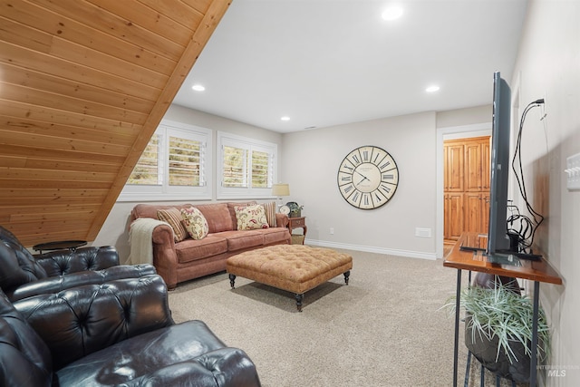 9 Autumn Blaze Ln, Salmon, ID 83467 - living room featuring recessed lighting, carpet floors, and baseboards
