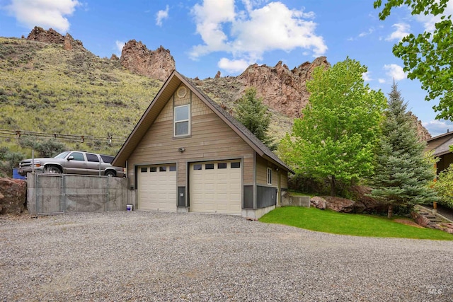 9 Autumn Blaze Ln, Salmon, ID 83467 - detached garage featuring a mountain view