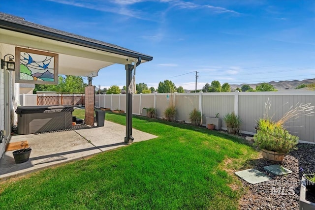940 S Prospect Peak Way, Emmett, ID 83617 - view of yard featuring a patio area and a hot tub