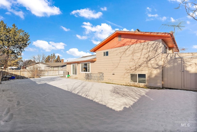 view of rear view of property