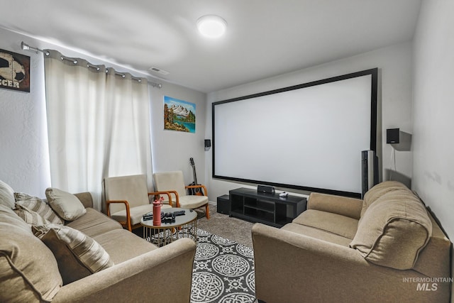view of carpeted cinema