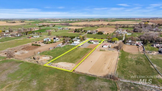323 W 100 N, Jerome, ID 83338 - birds eye view of property featuring a rural view