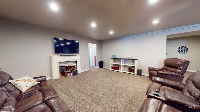3634 E 3892 N, Kimberly, ID 83341 - carpeted living room with recessed lighting and baseboards
