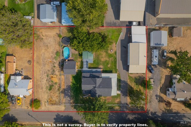 1035 Francis St, Clarkston, WA 99403 - aerial view of residential area featuring property boundaries highlighted