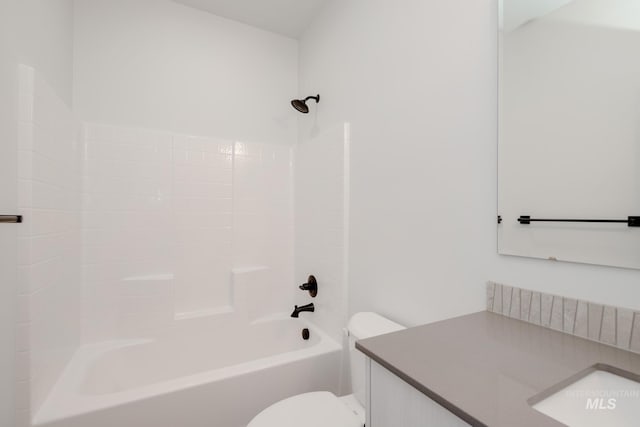 6847 W Riverwood St, Boise, ID 83709 - full bath featuring vanity, toilet, and tub / shower combination