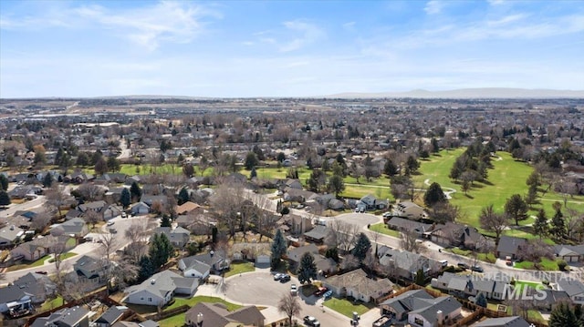 drone / aerial view with a residential view