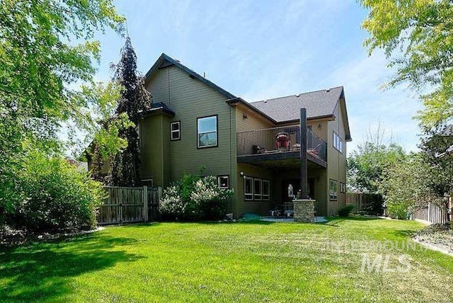 1878 W Sheep Hill Ct, Meridian, ID 83646 - rear view of property with a balcony
