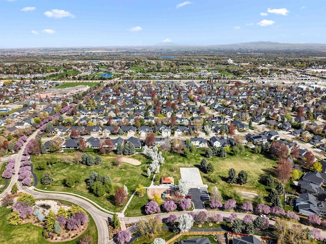 1878 W Sheep Hill Ct, Meridian, ID 83646 - aerial overview of property's location with nearby suburban area