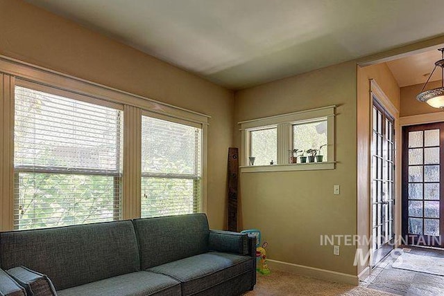 1878 W Sheep Hill Ct, Meridian, ID 83646 - living area featuring baseboards and carpet flooring