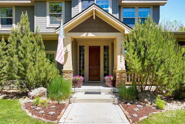 12507 N Humphreys Way, Boise, ID 83714 - view of exterior entry with a porch