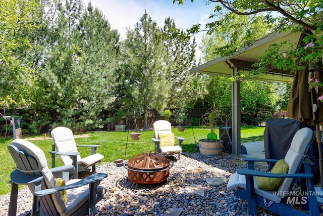 12507 N Humphreys Way, Boise, ID 83714 - view of patio with a fire pit
