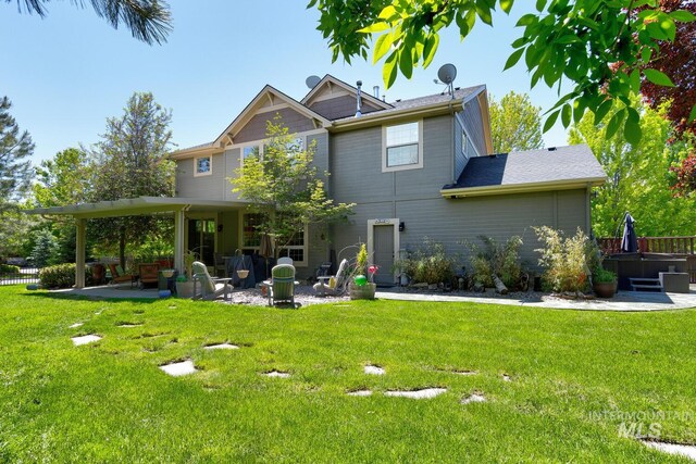 12507 N Humphreys Way, Boise, ID 83714 - back of property featuring a patio area
