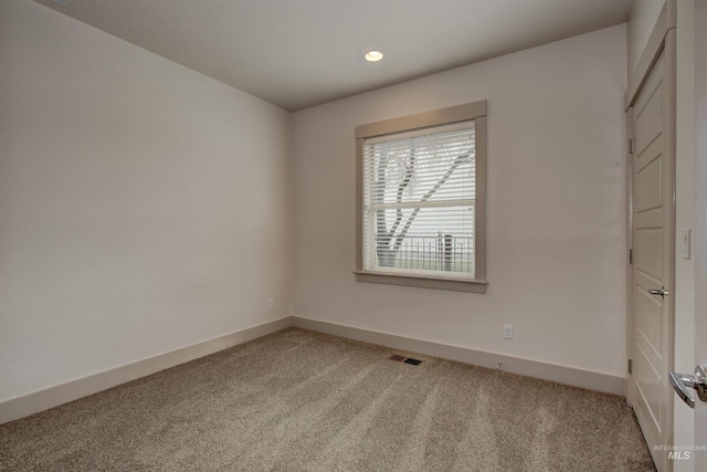 view of carpeted empty room