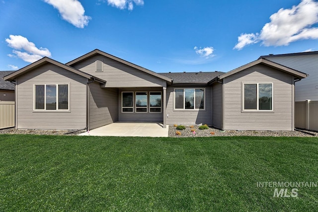 7029 S Tindaris Ave, Meridian, ID 83642 - rear view of property featuring a patio