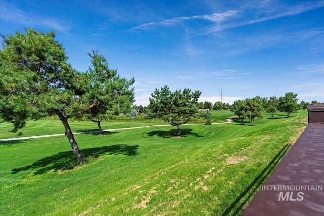 view of home's community featuring a yard