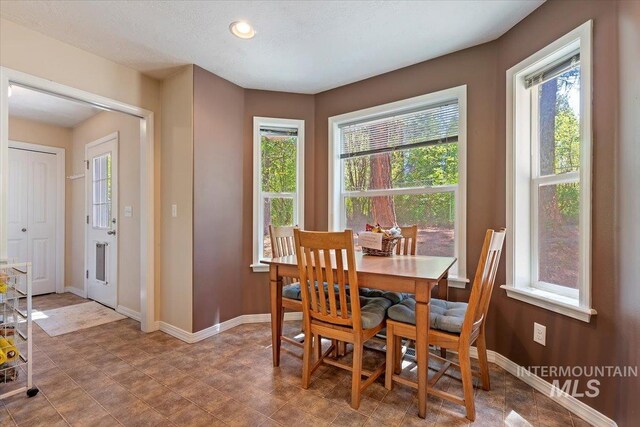 104 Sky Ridge Dr, Garden Valley, ID 83622 - dining area featuring healthy amount of natural light and baseboards