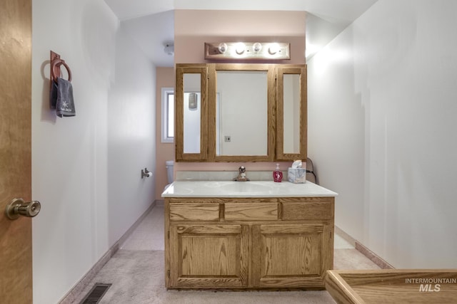569 Spring Creek Rd, Burley, ID 83318 - bathroom featuring vanity and baseboards