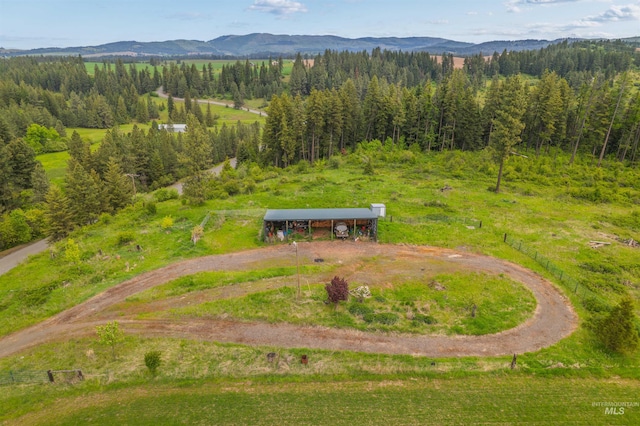 478AND716 Three Bear Rd, Kendrick, ID 83537 - aerial view of a mountain backdrop and a forest