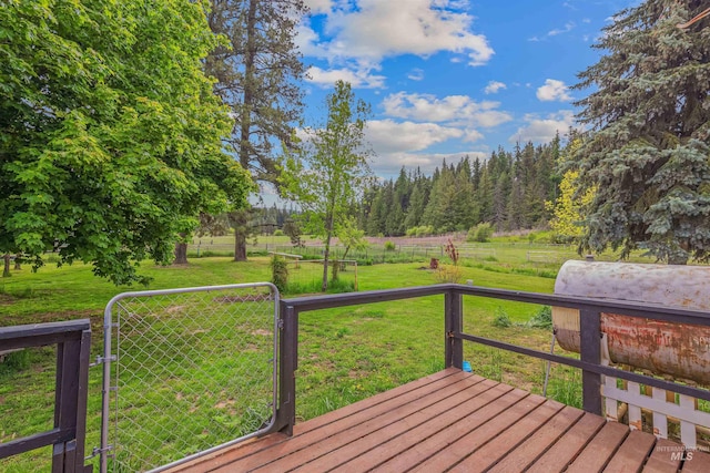 478AND716 Three Bear Rd, Kendrick, ID 83537 - deck featuring a rural view