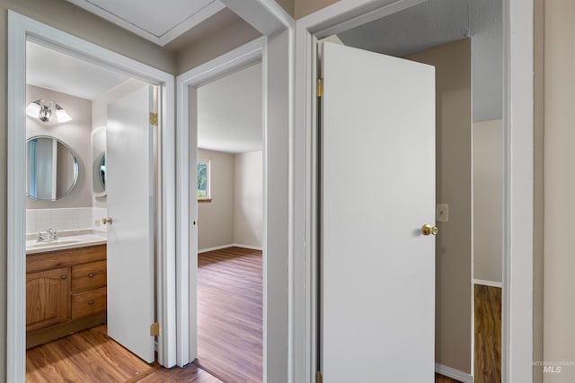 478AND716 Three Bear Rd, Kendrick, ID 83537 - bathroom with vanity and wood finished floors