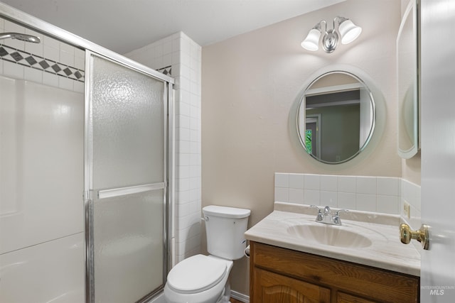 478AND716 Three Bear Rd, Kendrick, ID 83537 - full bath with a shower stall, vanity, and toilet